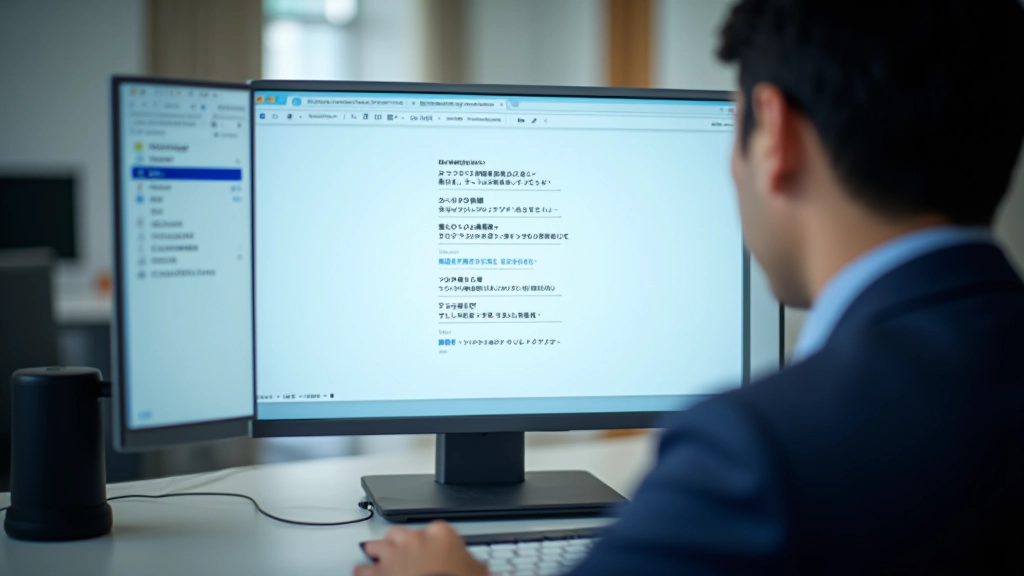 日本語テキストにおける文字間隔の調整を示すモニター画面。密集したテキストと適切な間隔のテキストを比較