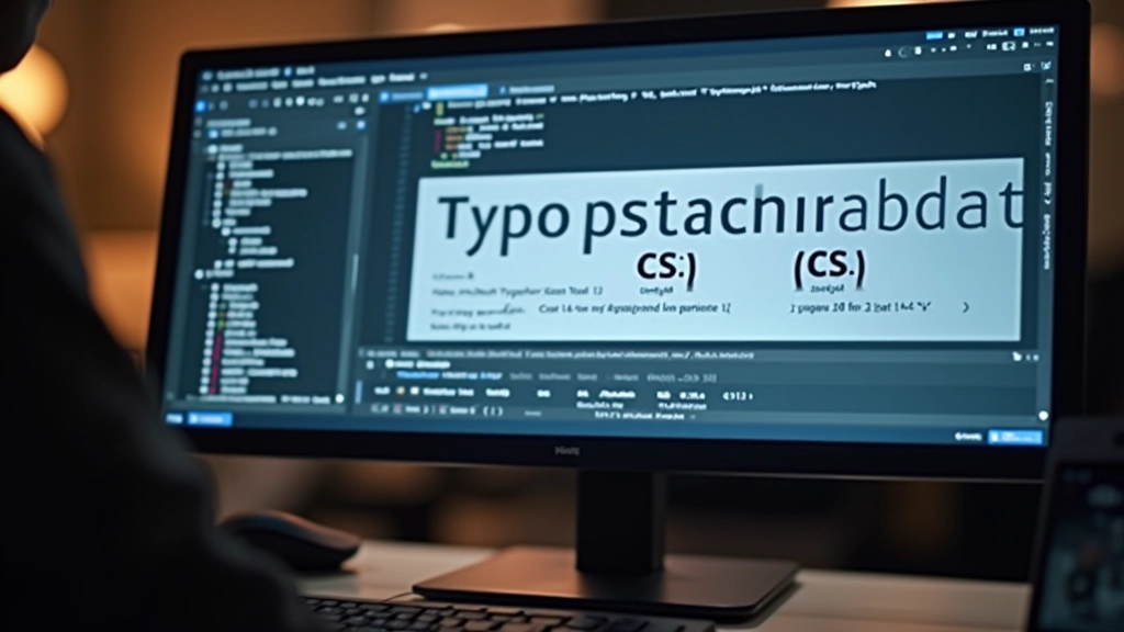 タイポグラフィ測定ツールを使用して行間と文字間隔を確認している画面。ピクセル単位での正確な数値が表示されている