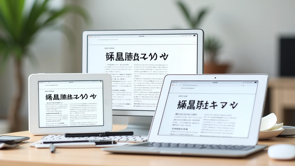 複数のデバイスに表示された同じ記事、すべてで読みやすく表示されている